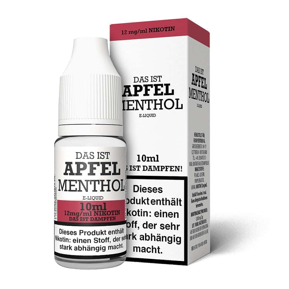 Das ist Dampfen Apfel Menthol Liquid