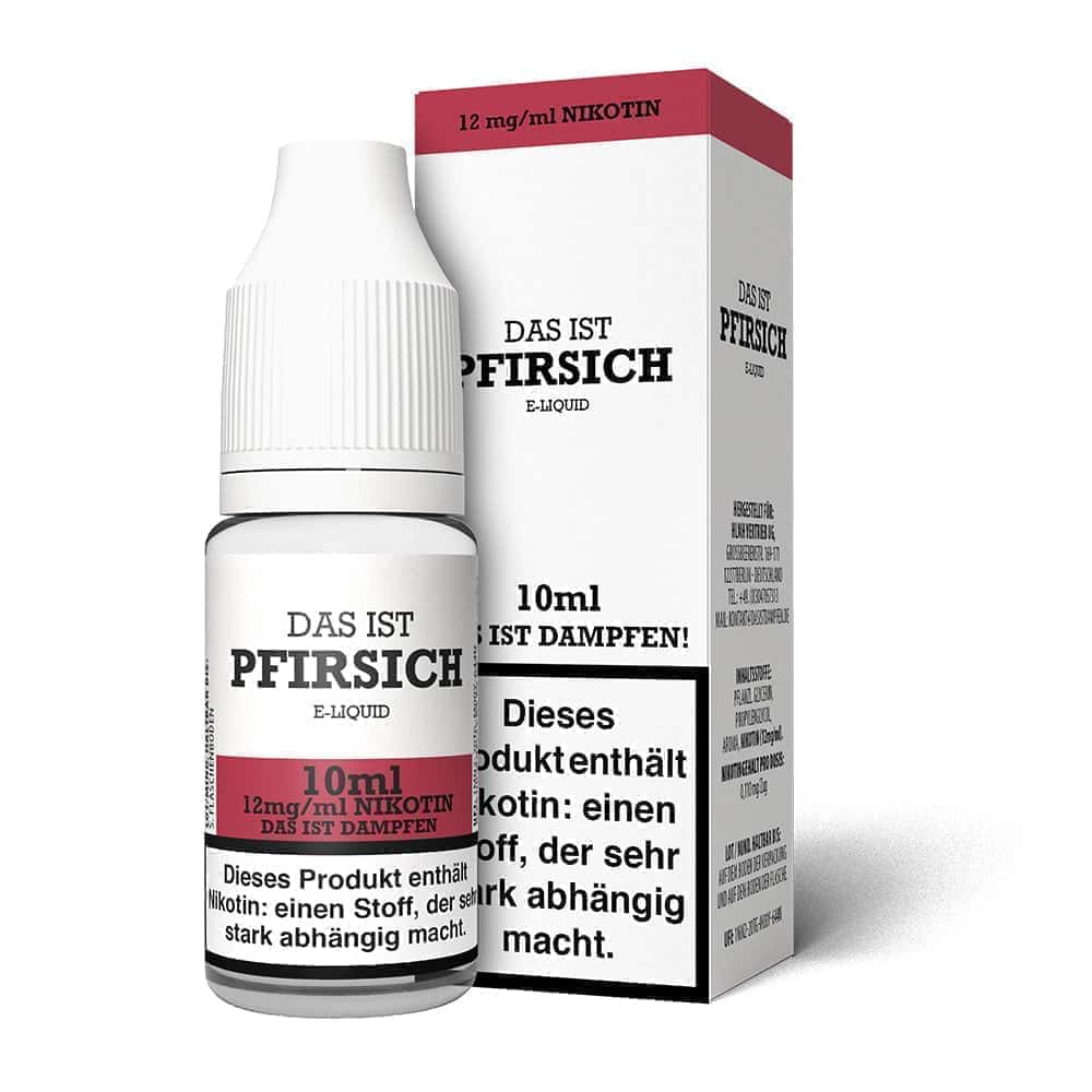 Das ist Dampfen Pfirsich Liquid