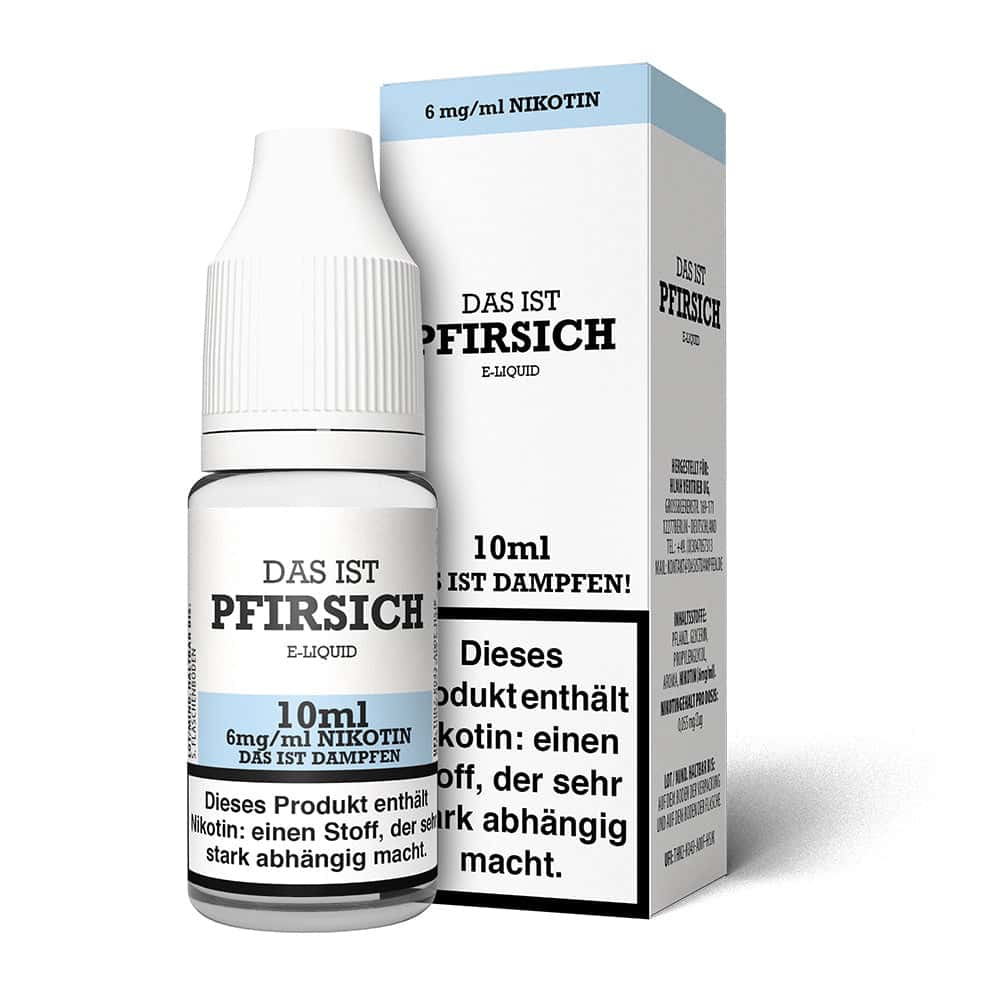 Das ist Dampfen Pfirsich Liquid