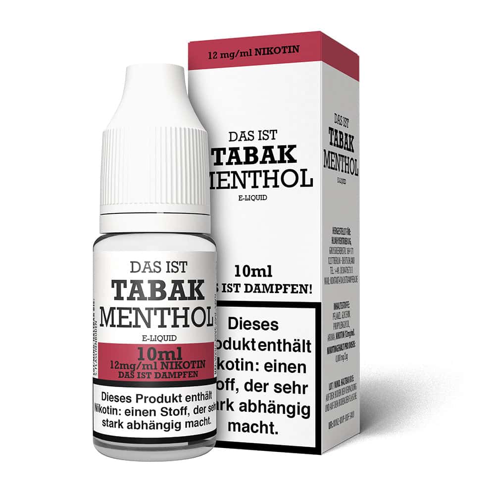 Das ist Dampfen Tabak Menthol Liquid
