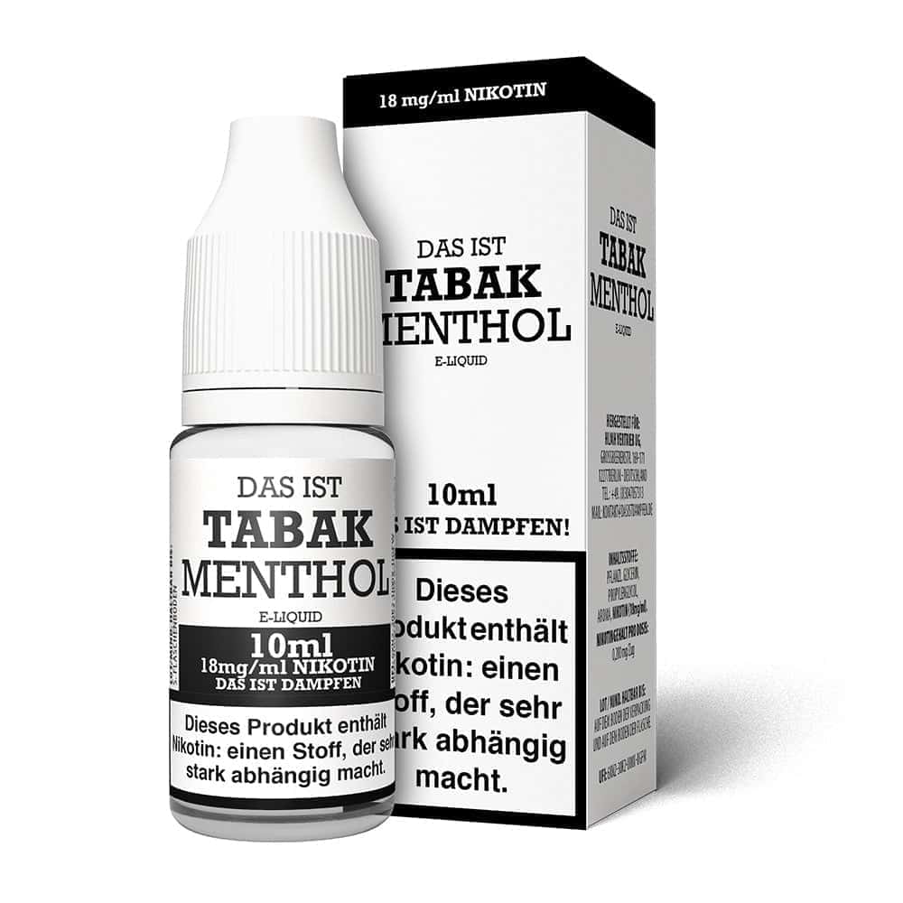 Das ist Dampfen Tabak Menthol Liquid