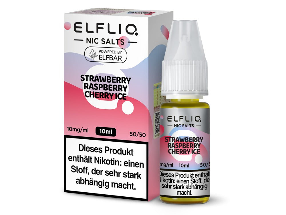 ELFLIQ Strawberry Raspberry Cherry Ice Nikotinsalz Liquid