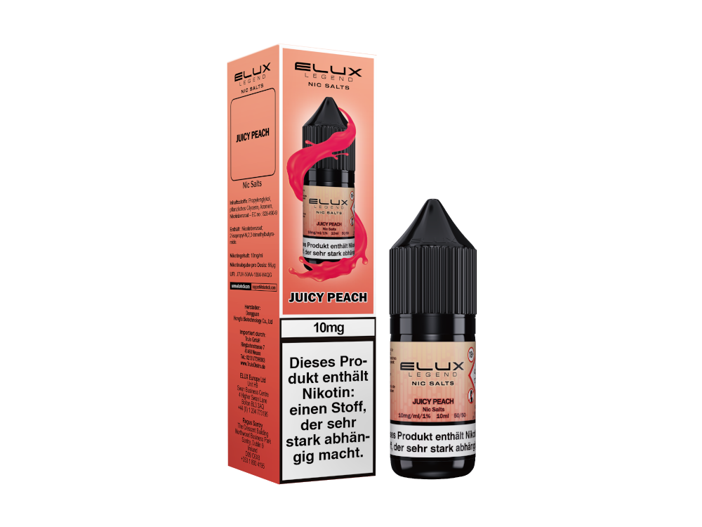 Elux Juicy Peach Nikotinsalz Liquid