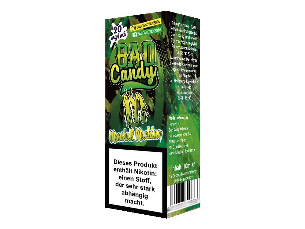 Bad Candy Monstar Machine Nikotinsalz Liquid