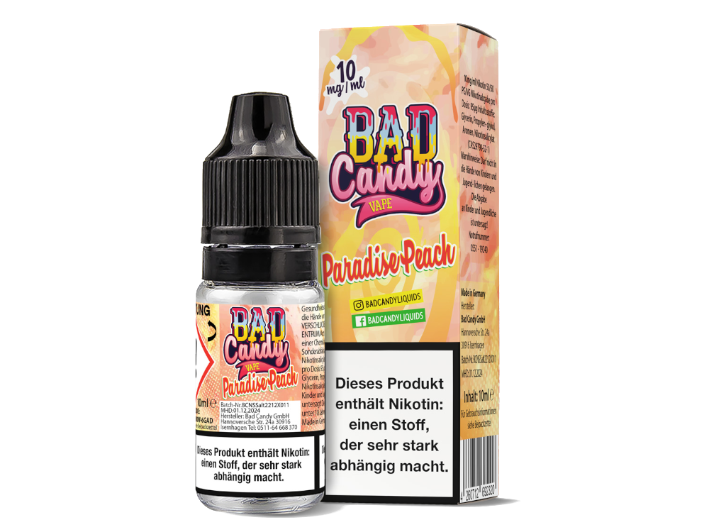 Bad Candy Paradise Peach Nikotinsalz Liquid