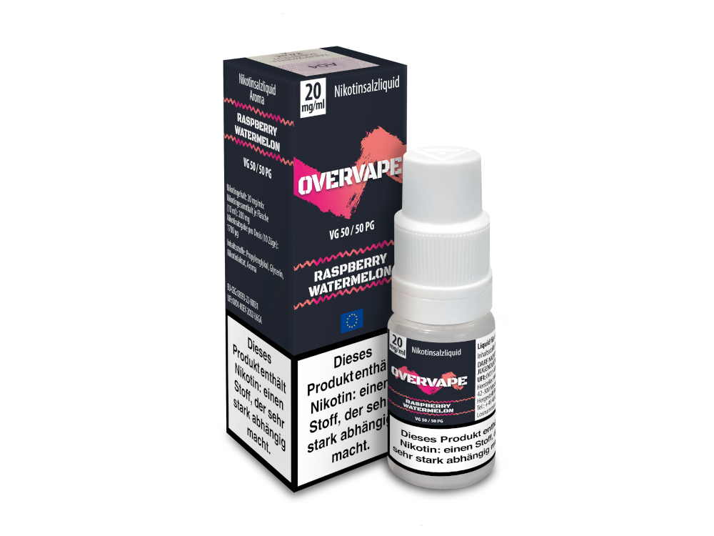 Overvape Raspberry Watermelon Nikotinsalz Liquid 20mg