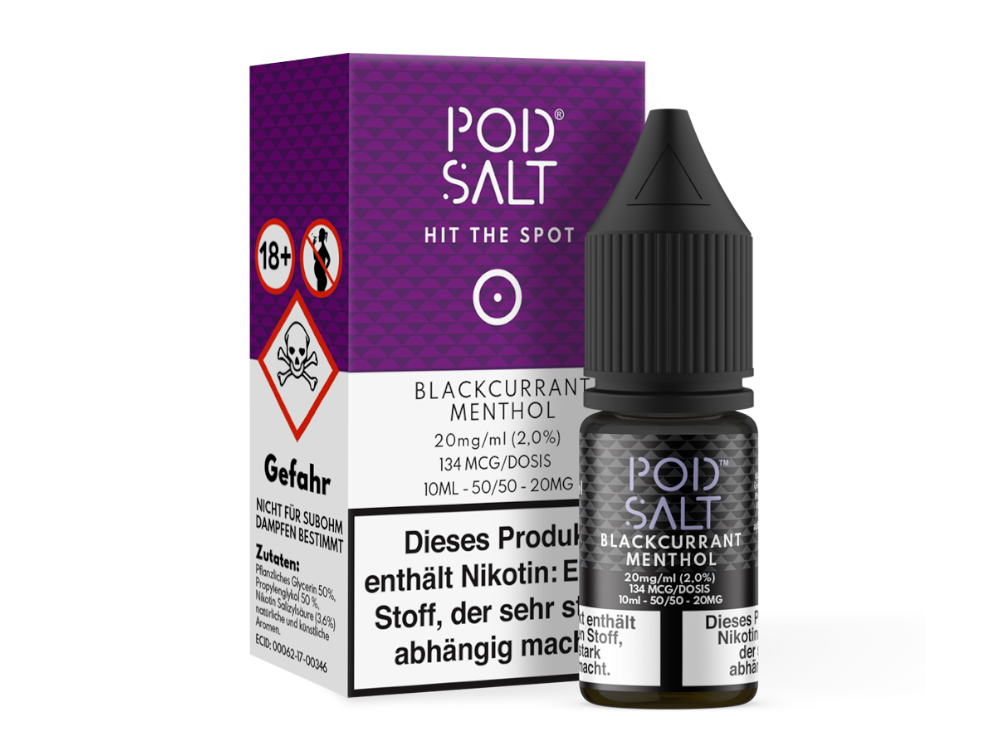 Pod Salt Blackcurrant Menthol Nikotinsalz Liquid