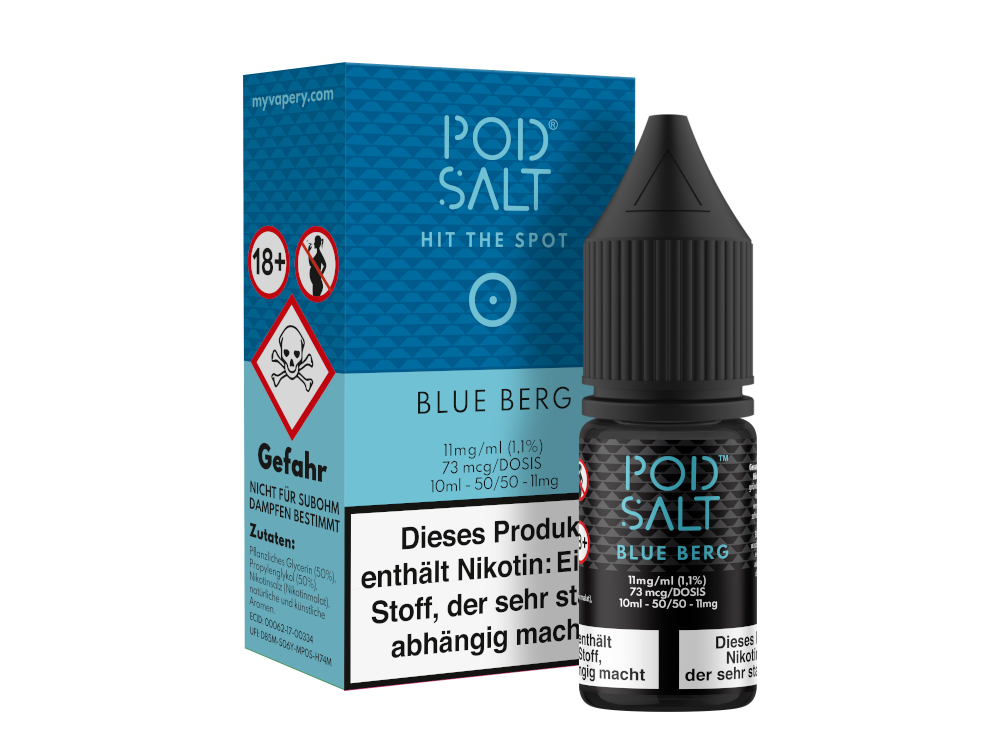Pod Salt Blue Berg Nikotinsalz Liquid