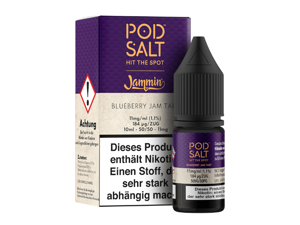 Pod Salt Fusion Blueberry Jam Tart Nikotinsalz Liquid