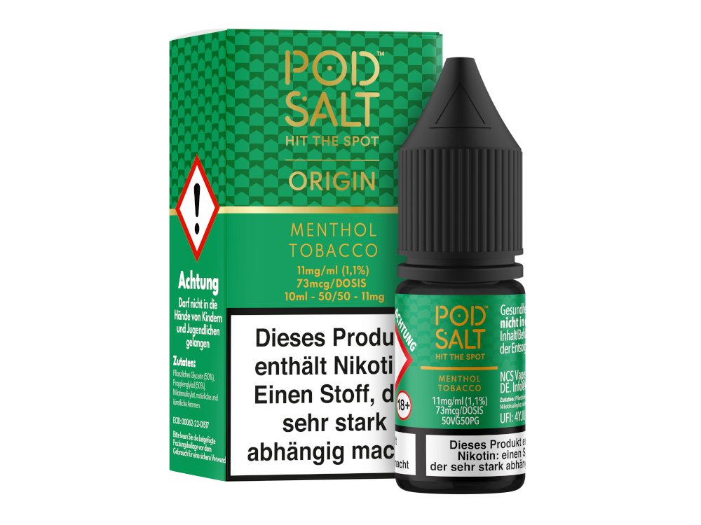 Pod Salt Origin Menthol Tobacco Nikotinsalz Liquid