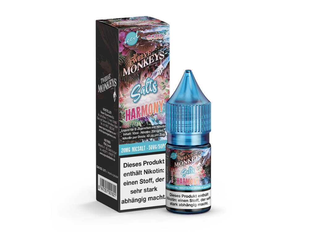 Twelve Monkeys Iced Harmony Nikotinsalz Liquid