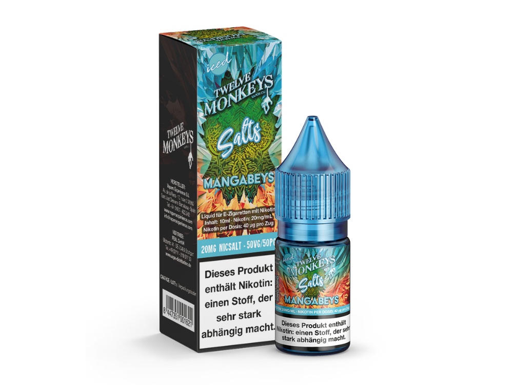Twelve Monkeys Iced Mangabeys Nikotinsalz Liquid