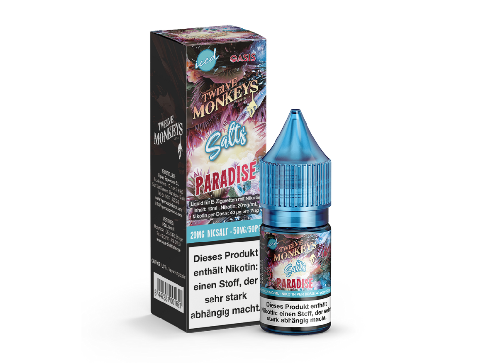 Twelve Monkeys Iced Paradise Nikotinsalz Liquid