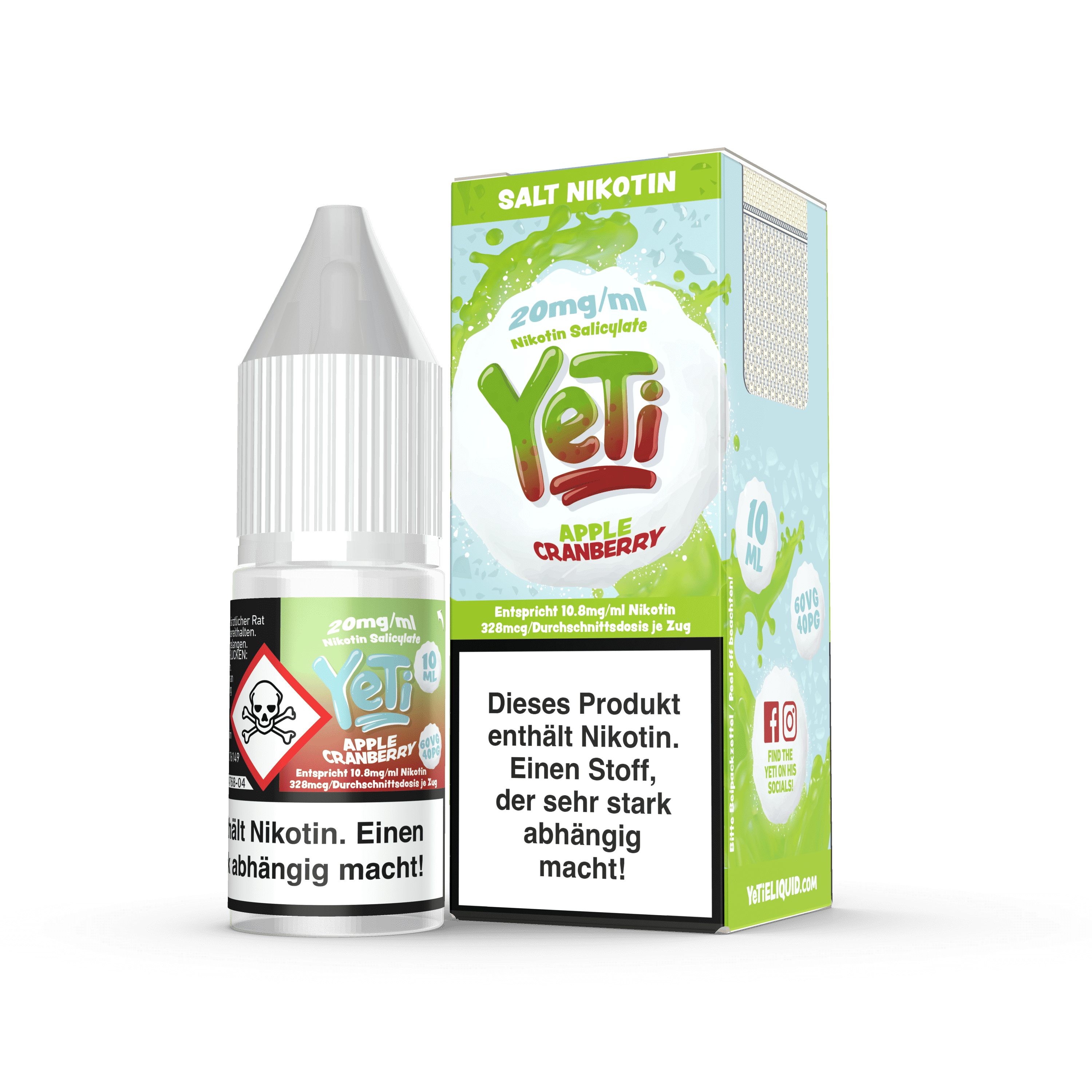 YeTi Apple Cranberry Nikotinsalz Liquid
