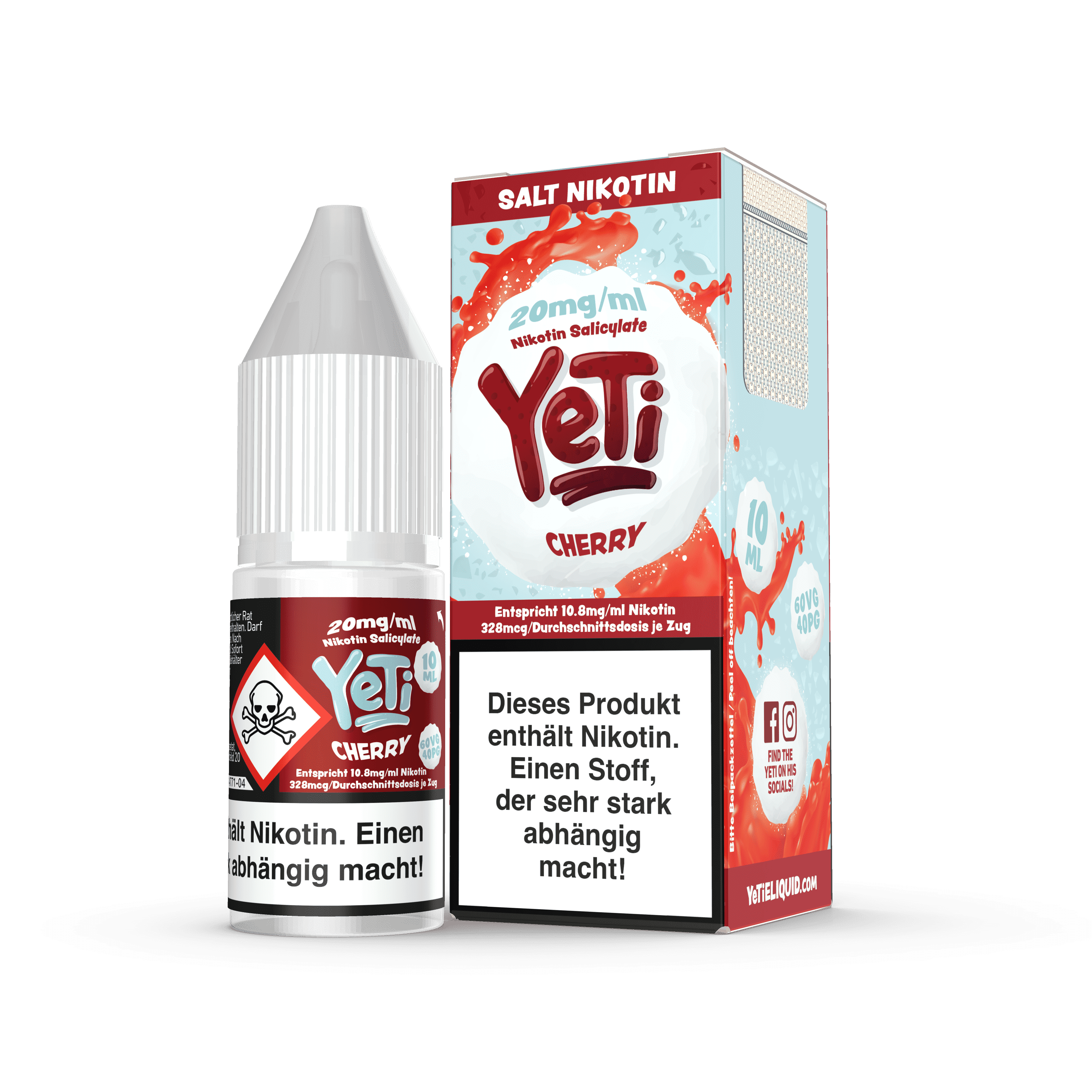YeTi Cherry Nikotinsalz Liquid