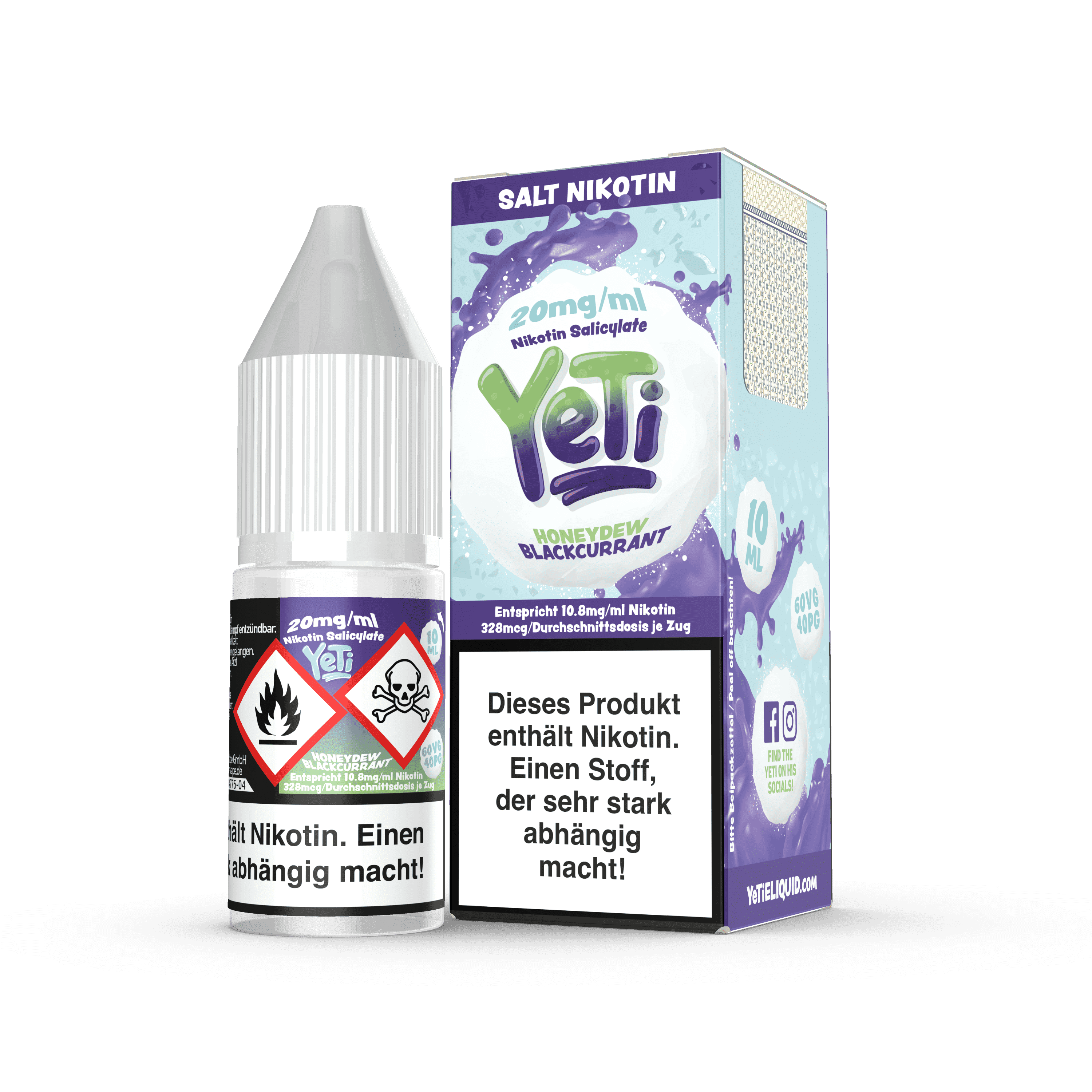 YeTi Honeydew Blackcurrant Nikotinsalz Liquid