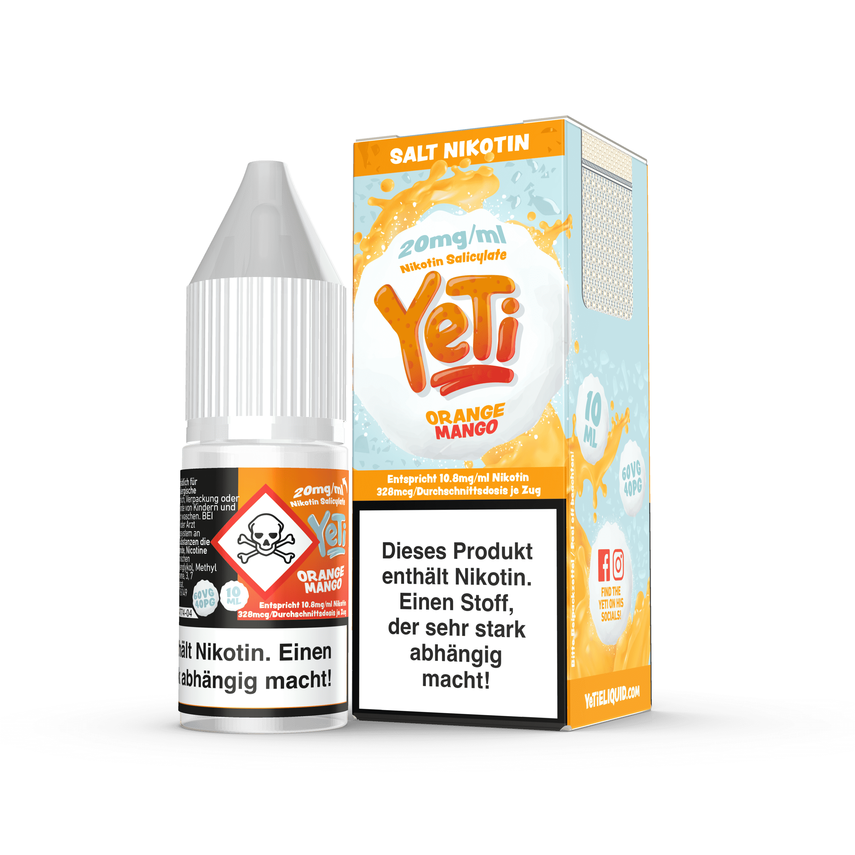 YeTi Orange Mango Nikotinsalz Liquid