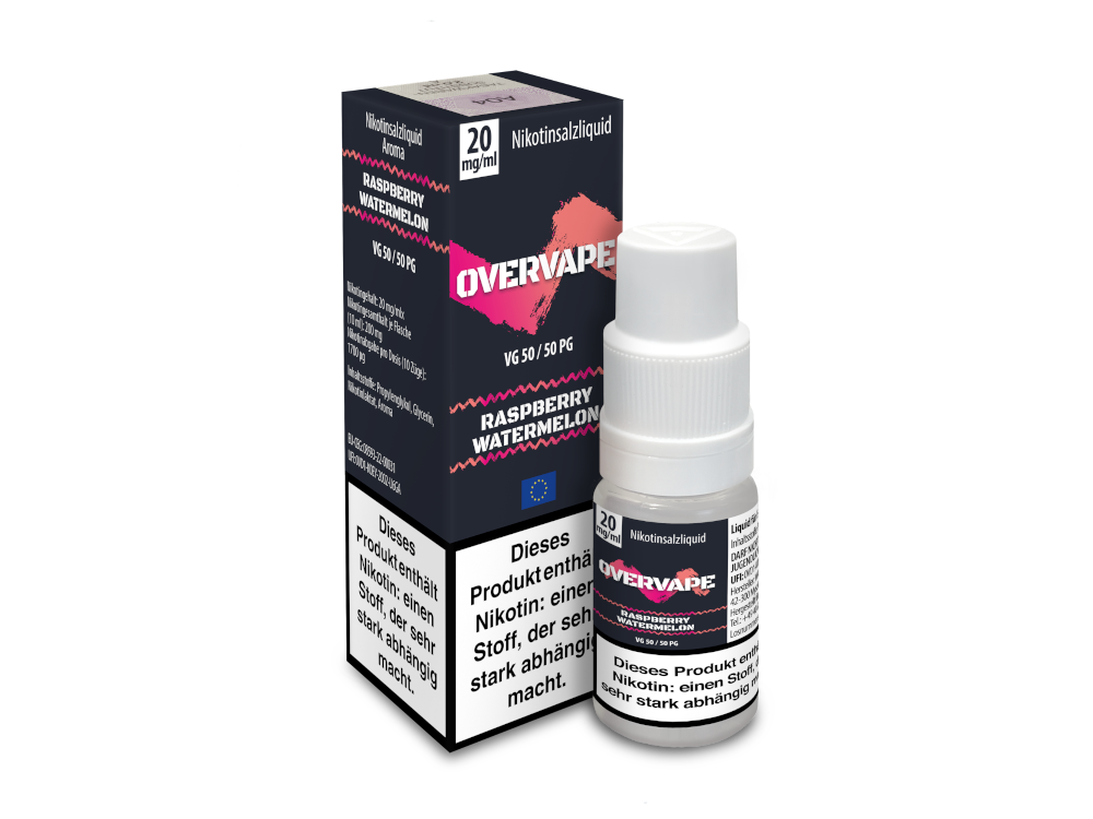 Overvape Raspberry Watermelon Nikotinsalz Liquid 20mg