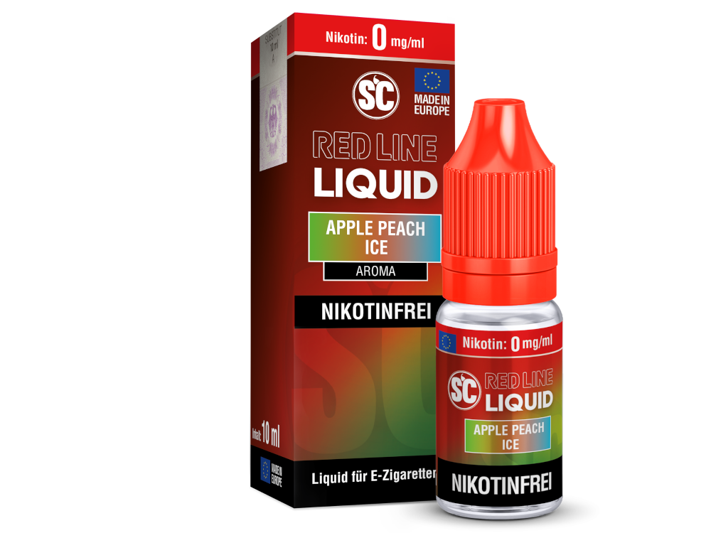 SC Red Line Apple Peach Ice Nikotinsalz Liquid