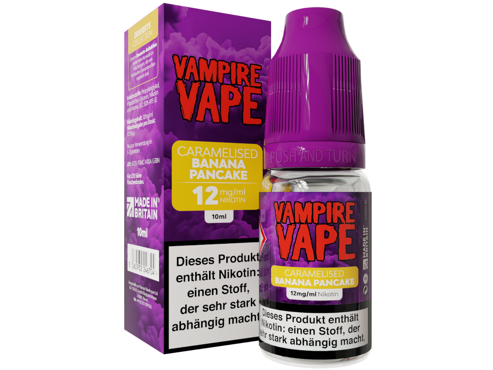 Vampire Vape Dessert Collection Caramelised Banana Pancake Liquid