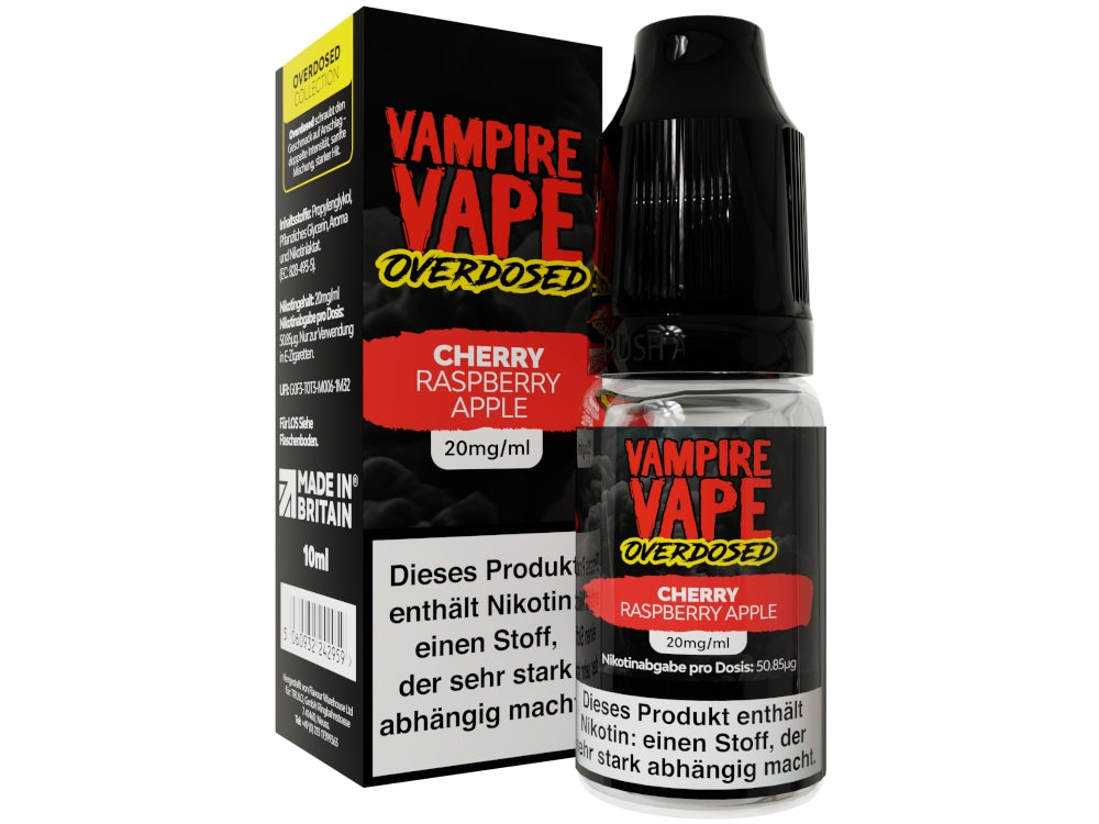 Vampire Vape Cherry Raspberry Apple Overdosed Nikotinsalz Liquid
