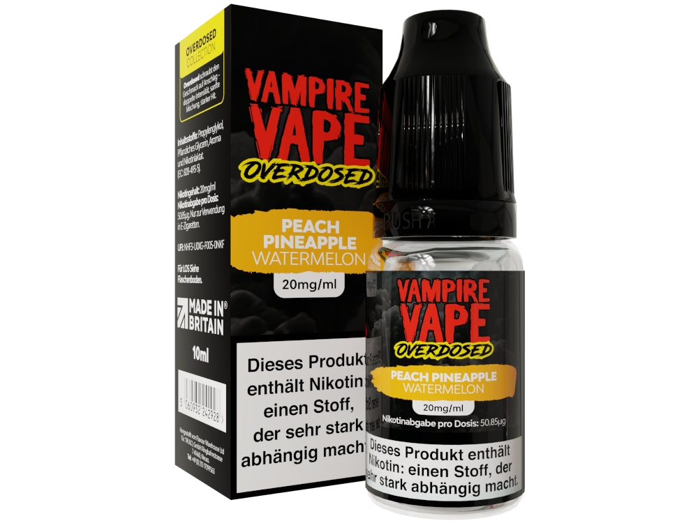 Vampire Vape Peach Pineapple Watermelon Overdosed Nikotinsalz Liquid