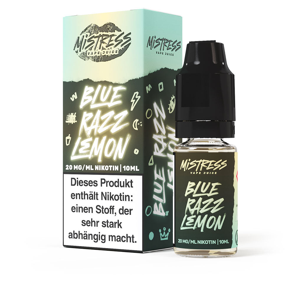 Mistress Vape Juice Blue Razz Lemon Nikotinsalz Liquid