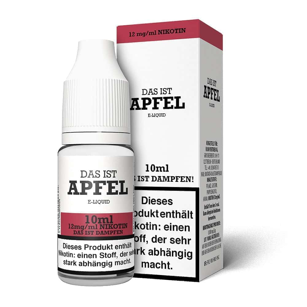 Das ist Dampfen Apfel Liquid 10ml