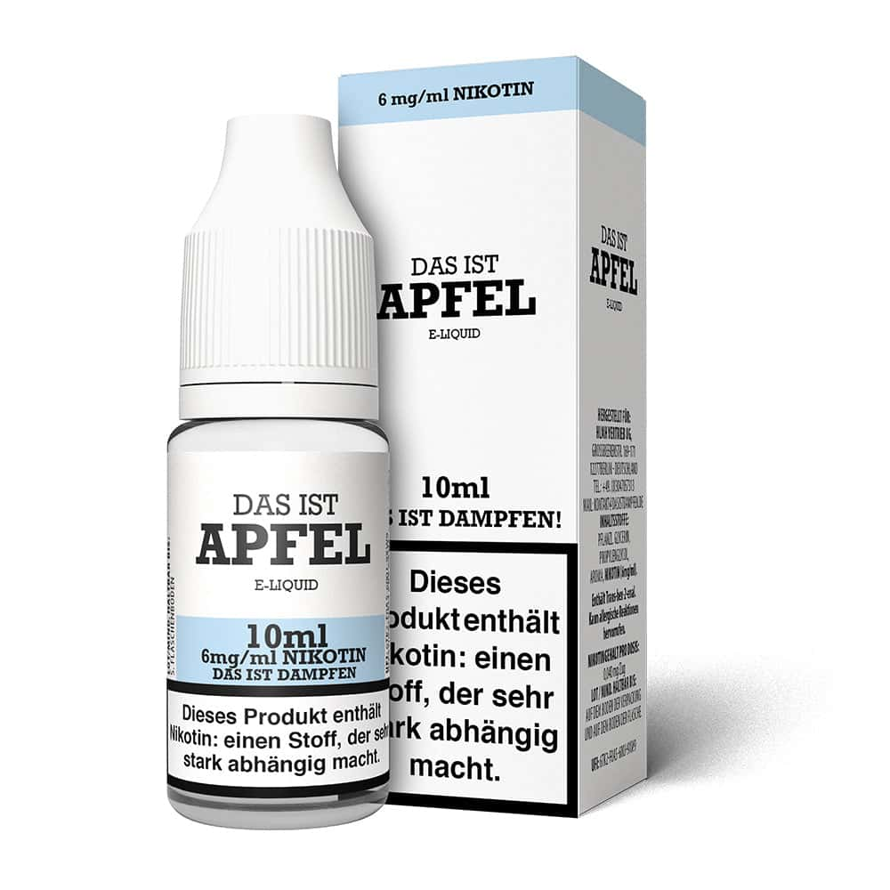 Das ist Dampfen Apfel Liquid 10ml