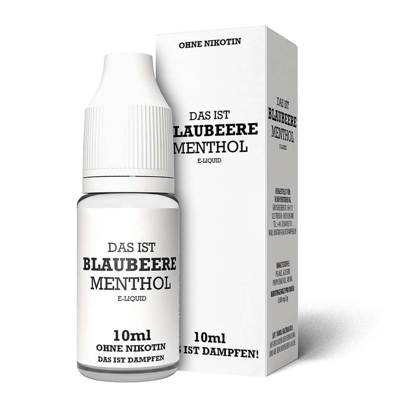 Das ist Dampfen Blaubeere Menthol Liquid 10ml