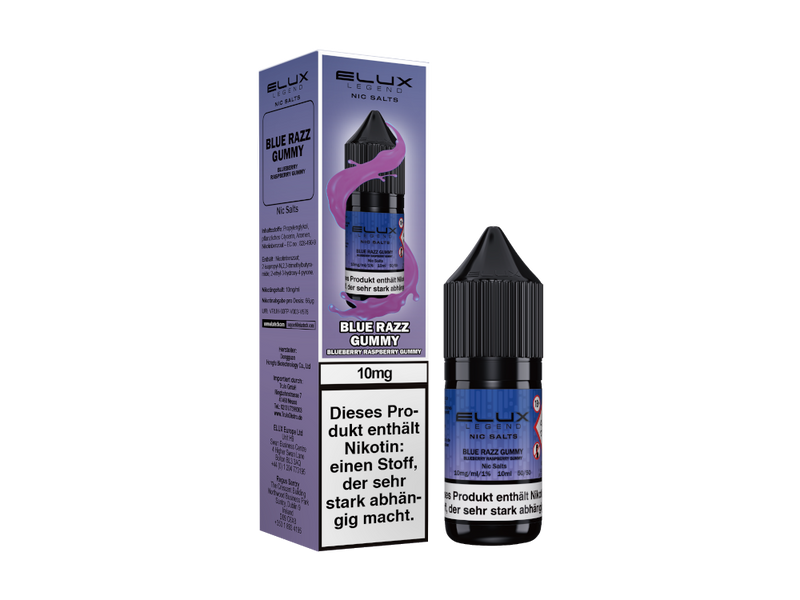 Elux Blue Razz Gummy Nikotinsalz Liquid