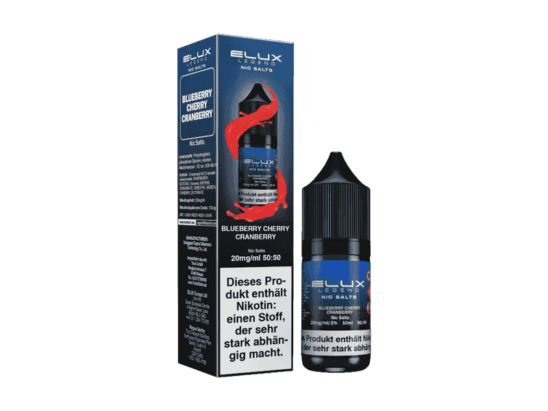 Elux Blueberry Cherry Cranberry Nikotinsalz Liquid