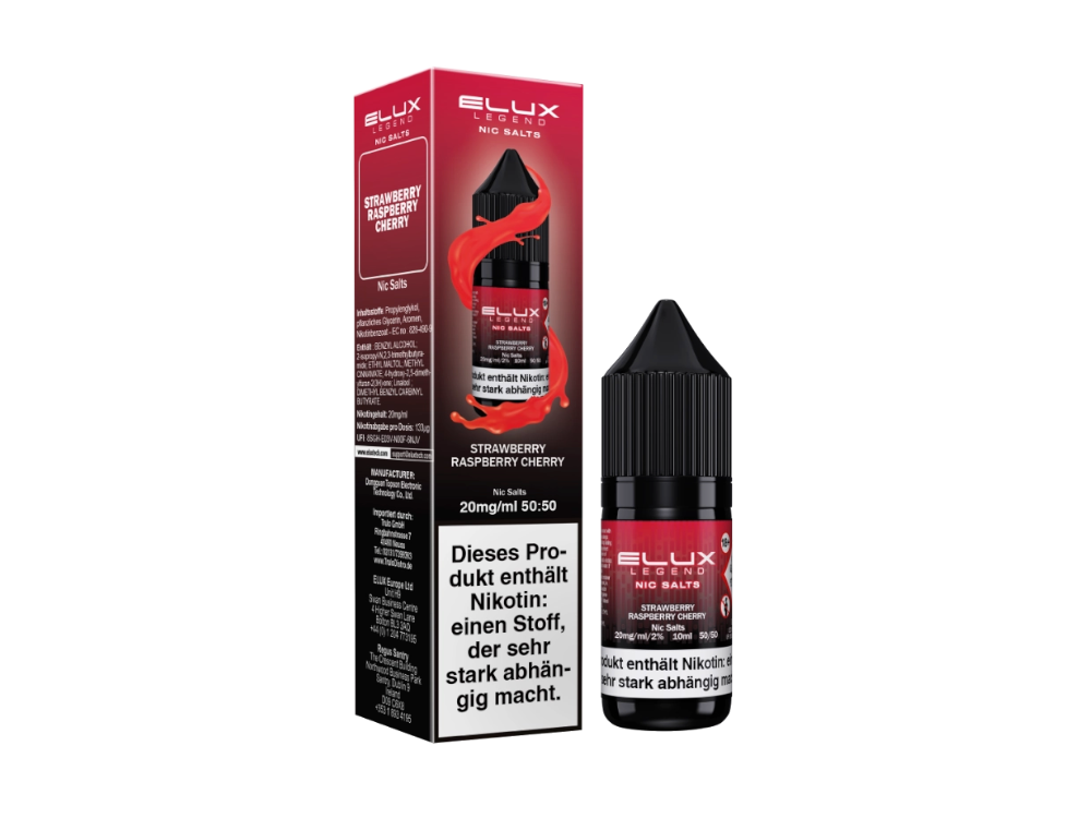 Elux Strawberry Raspberry Cherry Nikotinsalz Liquid