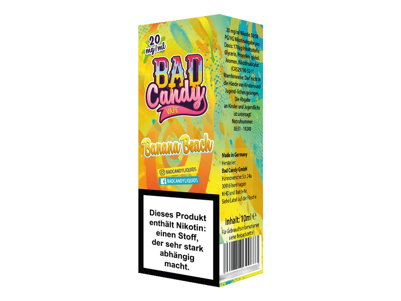 Bad Candy Banana Beach Nikotinsalz Liquid