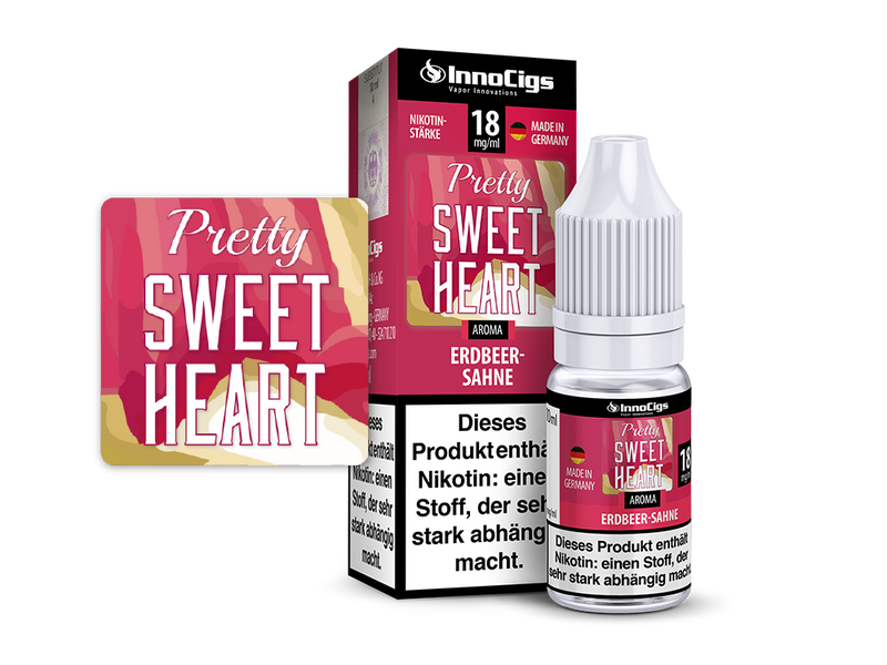 InnoCigs Pretty Sweetheart Sahne-Erdbeer Aroma Liquid