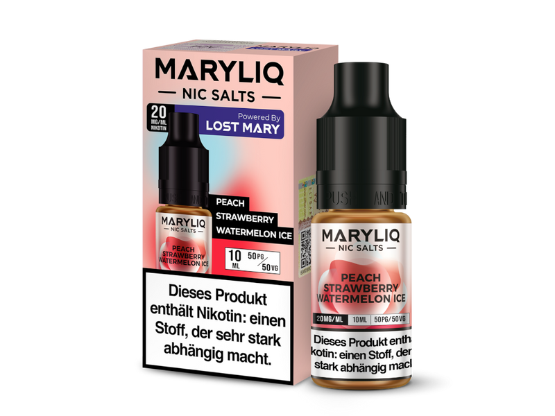 MARYLIQ Peach Strawberry Watermelon Ice Nikotinsalz Liquid