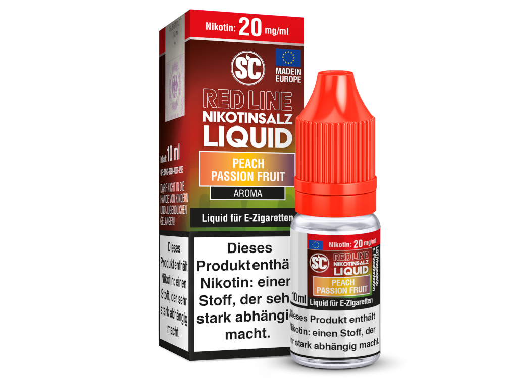SC Red Line Peach Passion Fruit Nikotinsalz Liquid