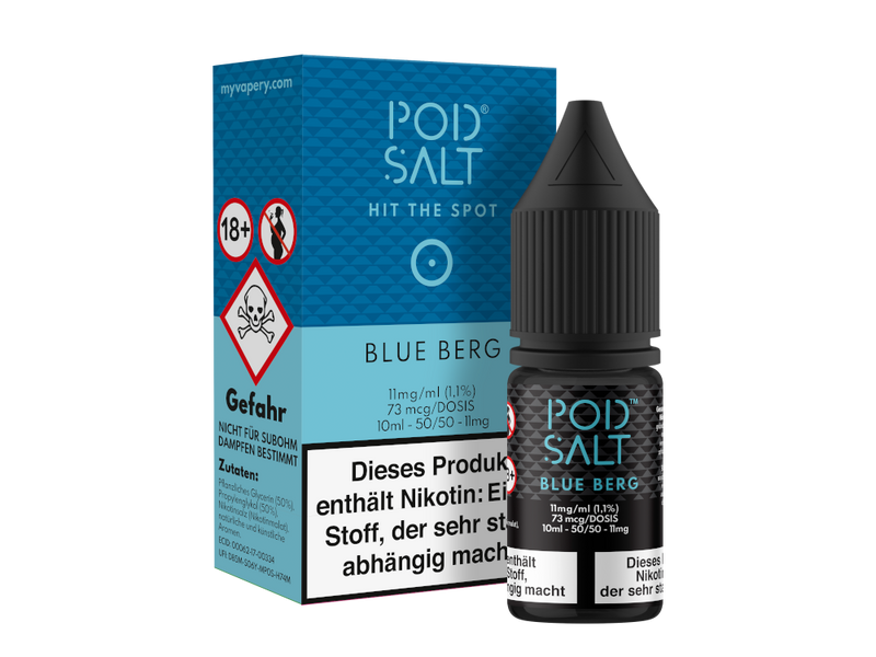 Pod Salt Blue Berg Nikotinsalz Liquid