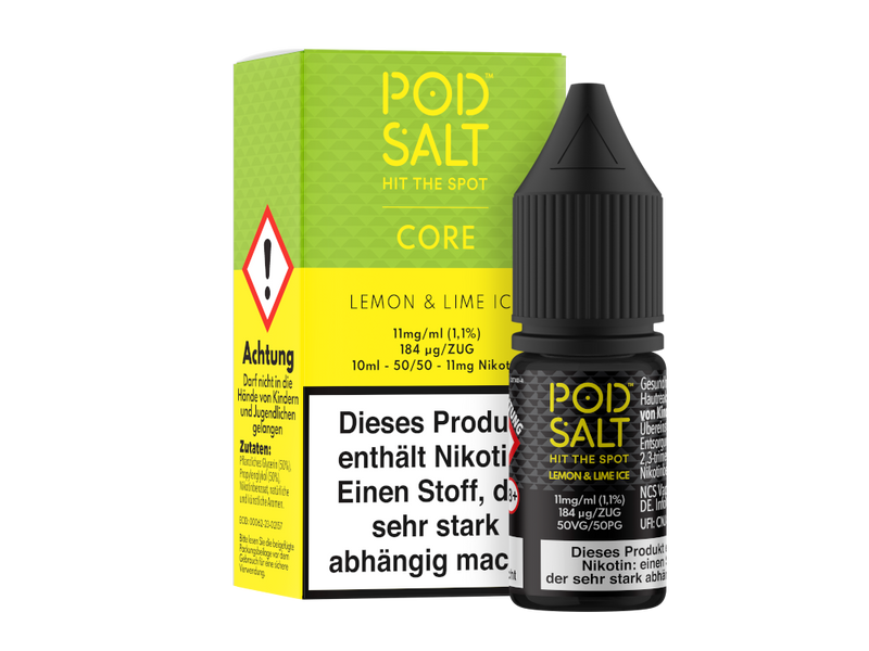 Pod Salt Core Lemon & Lime Ice Nikotinsalz Liquid