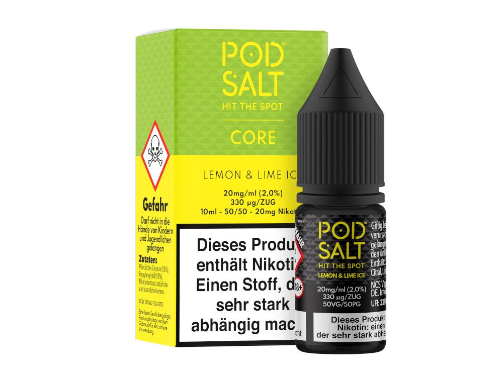 Pod Salt Core Lemon & Lime Ice Nikotinsalz Liquid