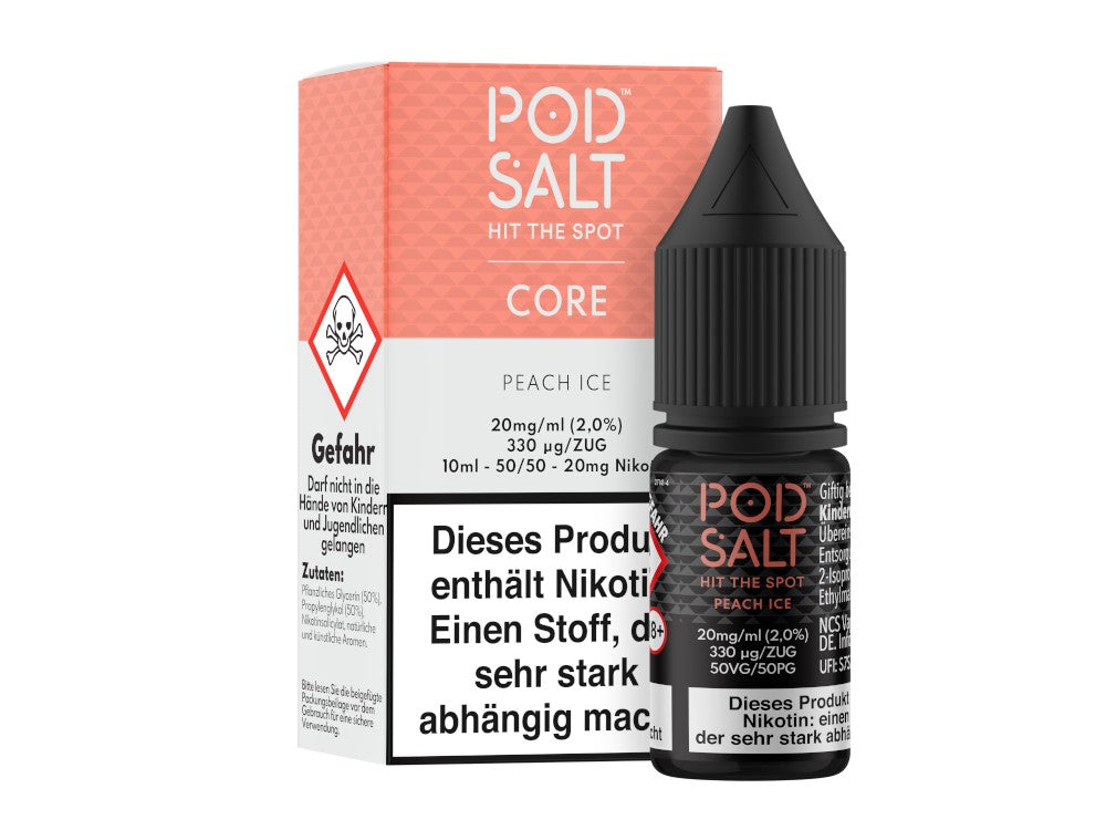 Pod Salt Core Peach Ice Nikotinsalz Liquid