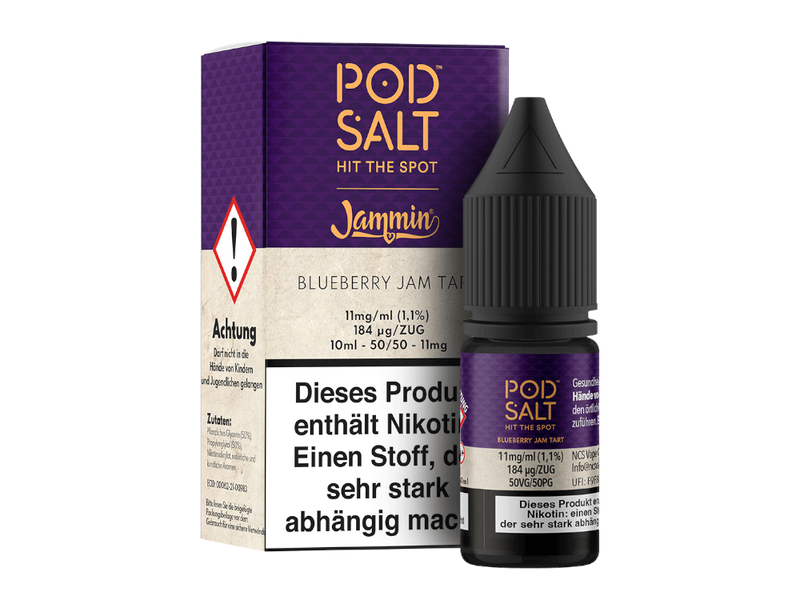 Pod Salt Fusion Blueberry Jam Tart Nikotinsalz Liquid