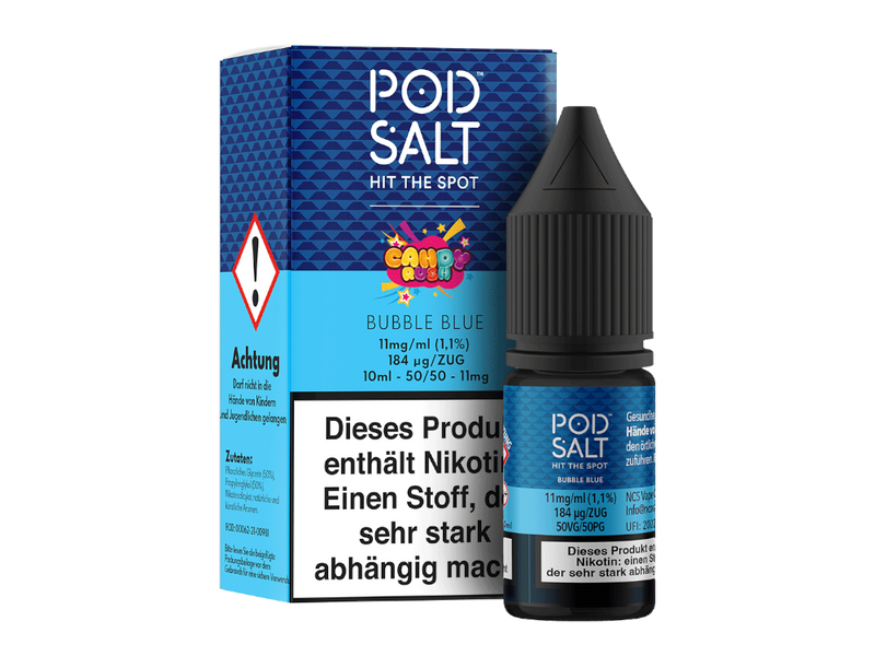 Pod Salt Fusion Bubble Blue Nikotinsalz Liquid