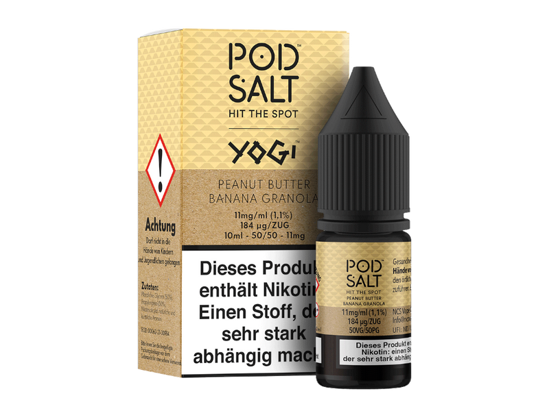 Pod Salt Fusion Peanut Butter Banana Granola Nikotinsalz Liquid