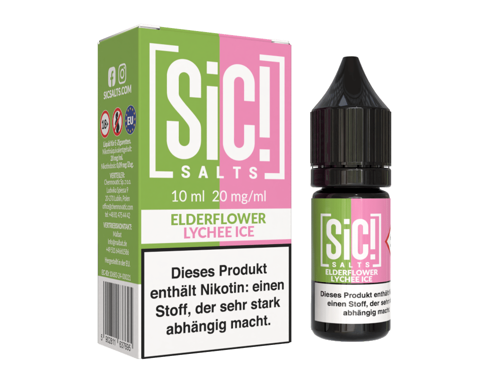 SiC! Salts Elderflower Lychee Ice Nikotinsalz Liquid