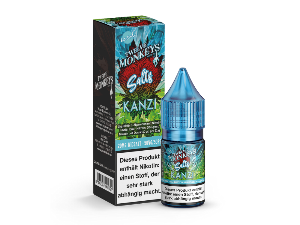 Twelve Monkeys Iced Kanzi Nikotinsalz Liquid