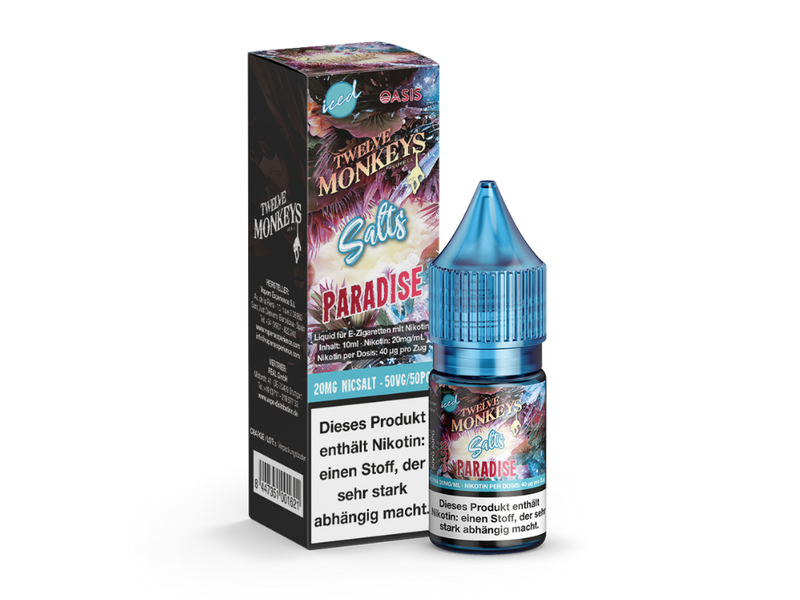 Twelve Monkeys Iced Paradise Nikotinsalz Liquid