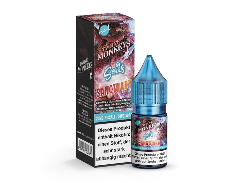 Twelve Monkeys Iced Sanctuary Nikotinsalz Liquid