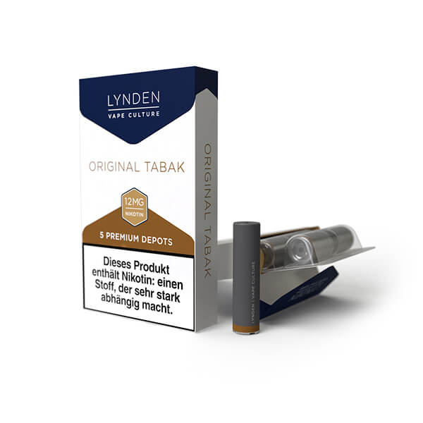 10er-Vorratspack LYNDEN Premium Depots Original Tabak mit 50 Depots