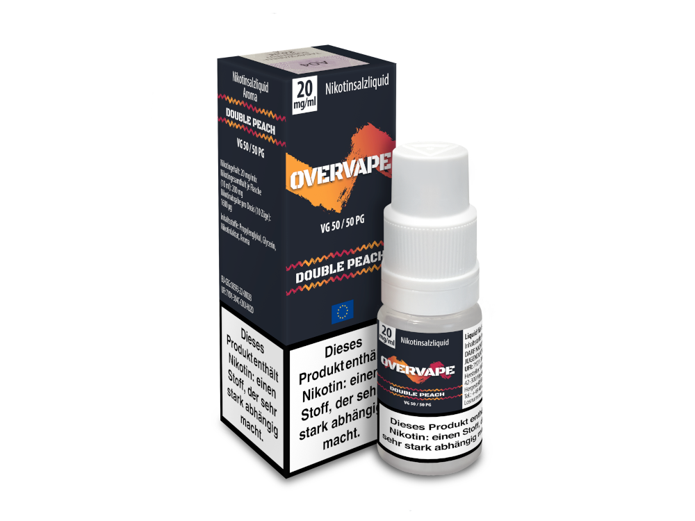 Overvape Double Peach Nikotinsalz Liquid 20mg